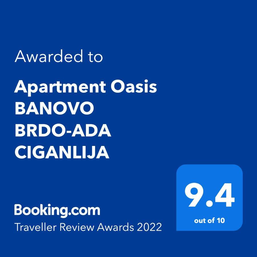 Apartment Oasis Banovo Brdo-Ada Ciganlija Belgrad Exteriör bild